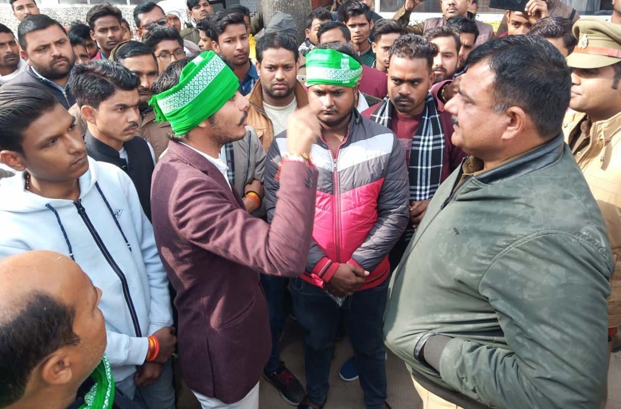 Ruckus in the police station of BKU workers, the soldier accused of indecency