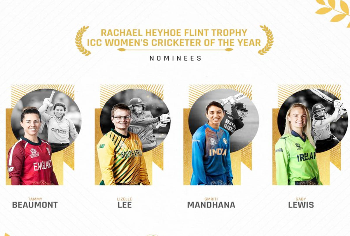 ICC Awards: Smriti Mandhana Nominated for Rachael Heyhoe Flint Trophy for ICC Women’s Cricketer of the Year