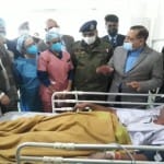 कटड़ा स्थित नारायणा अस्तपाल में पहुंचे डा. जितेंद्र सिंह।