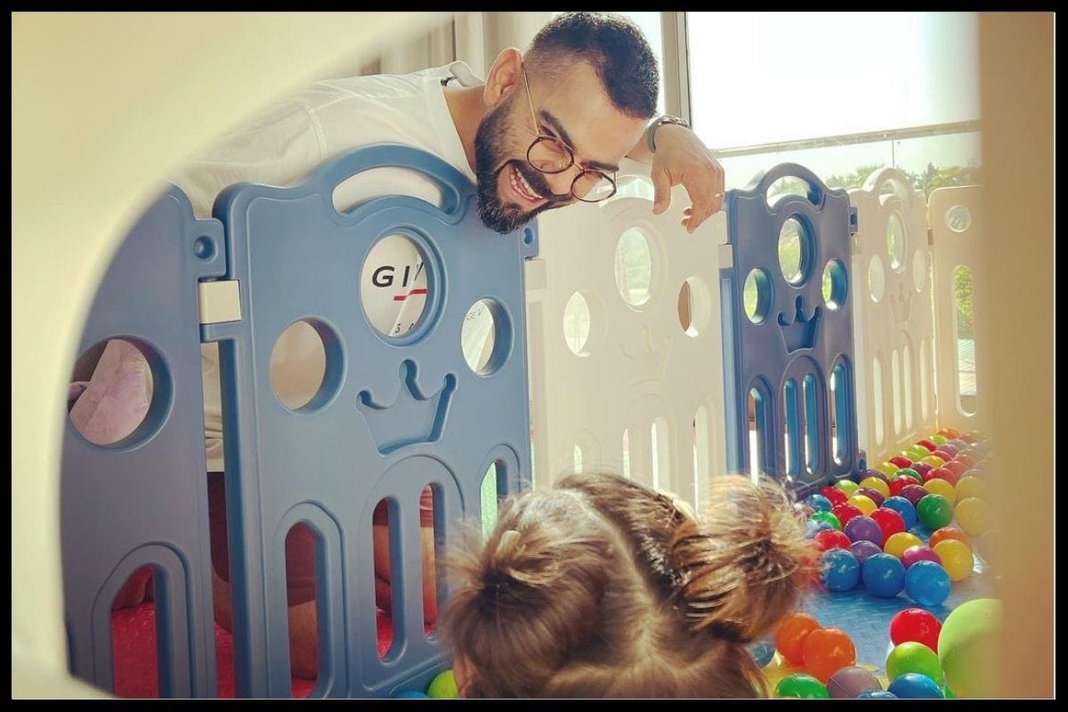 Anushka Sharma-Virat Kohli daughter Vamika tries to say mumma watch इपतंस video