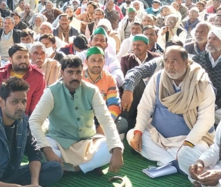 Farmers will tie cattle by putting tents in Tehsil on January 5