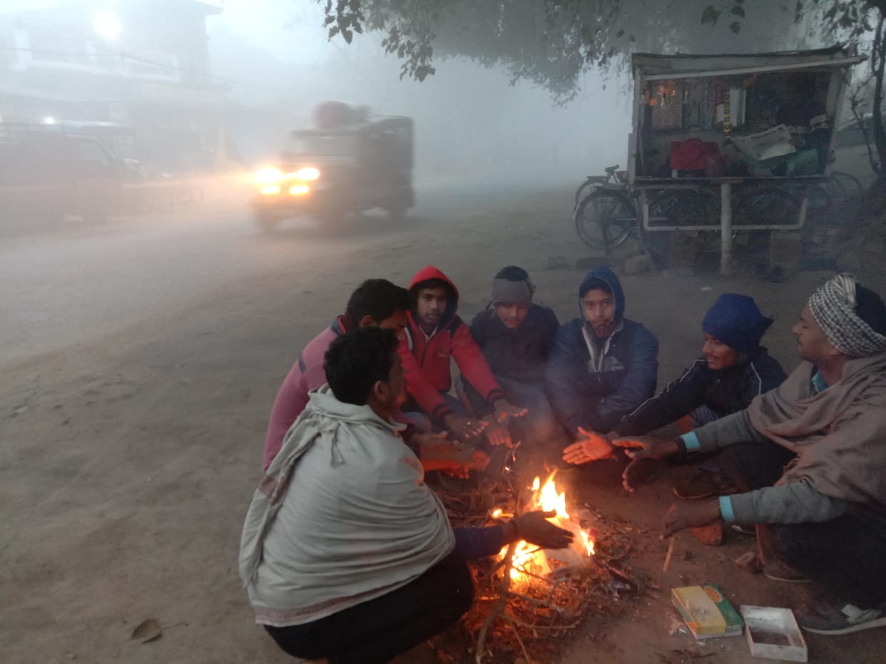 Fog put brakes on speed, cold made it difficult
