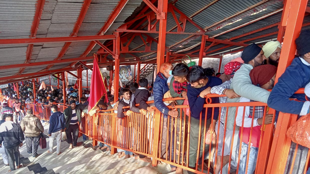 On the New Year, 25 thousand devotees bowed down to Baba's court