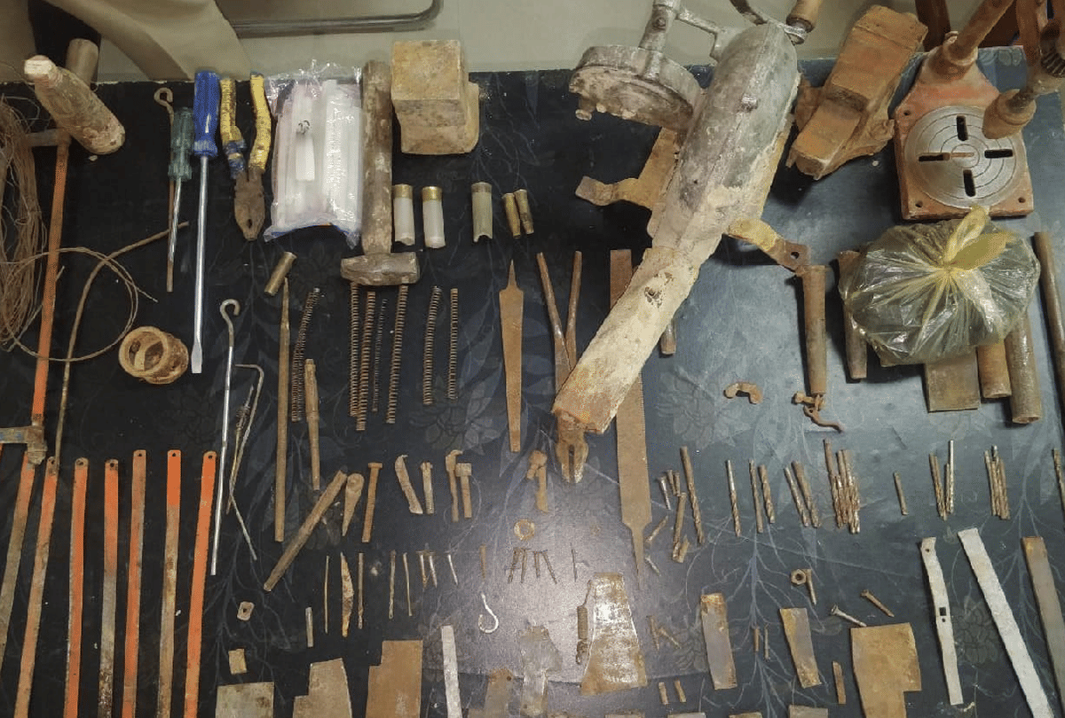 Illegal arms making factory busted in Etah