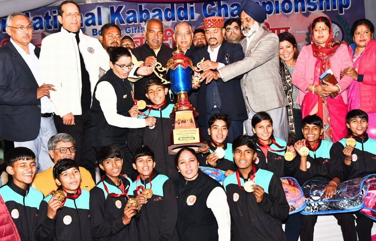 Haryana wins the National championship in both category.