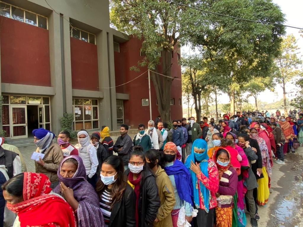 In a week, about thirty thousand people got vaccinated