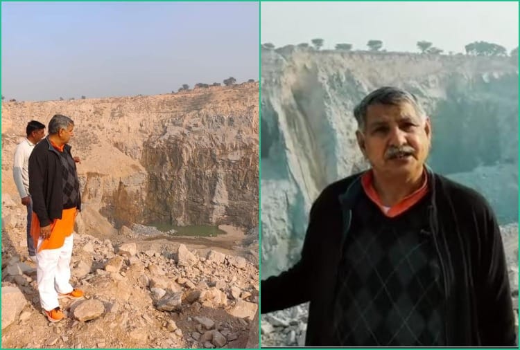 Rescue work continues after accident during mining in Bhiwani of Haryana