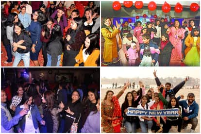 Happy New Year 2022 varanasi party and dance people celebrate new year welcomed see photos
