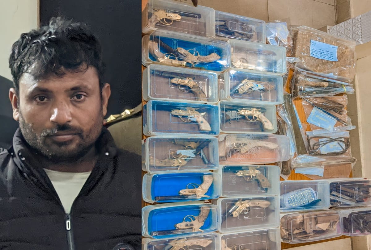 Ghaziabad illegal weapons big amount seize one arrested