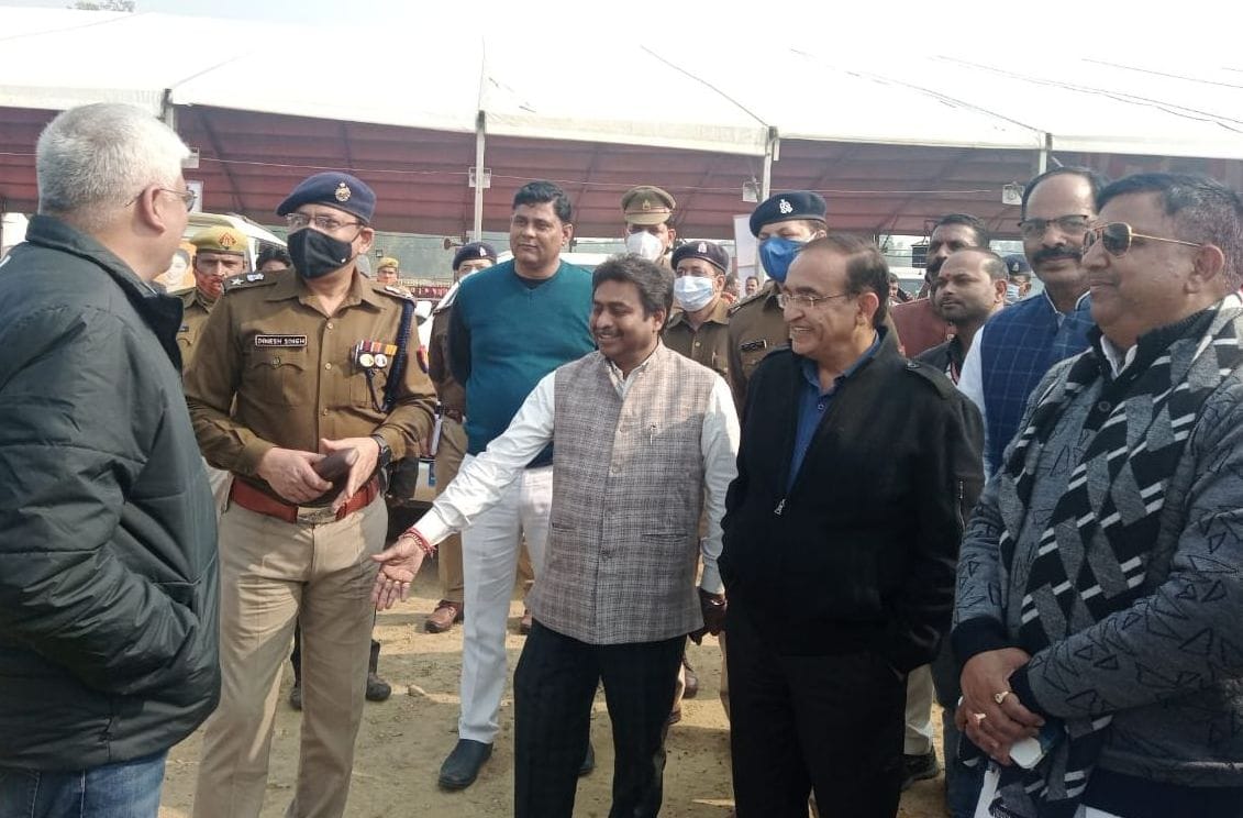 All the preparations for the Chief Minister's public meeting completed