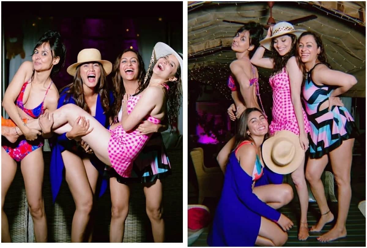 Social media: Ankita Lokhande was seen having a pool party with friends on the new year pictures in swimsuit went viral