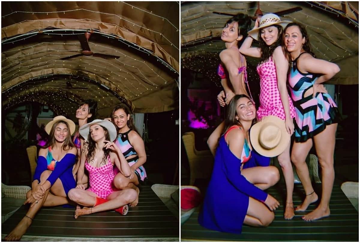 Social media: Ankita Lokhande was seen having a pool party with friends on the new year pictures in swimsuit went viral