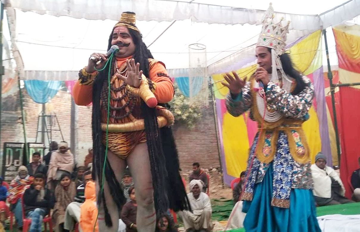 fathepur news,Artists staged Parshuram-Laxman's Leela