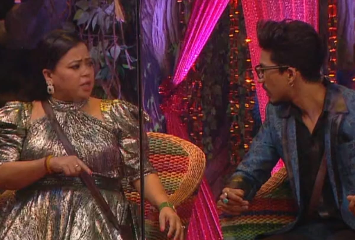 Bigg Boss 15 Bharti Singh picks up slippers to hit husband Harsh Limbachiyaa then contestant gave such a reaction