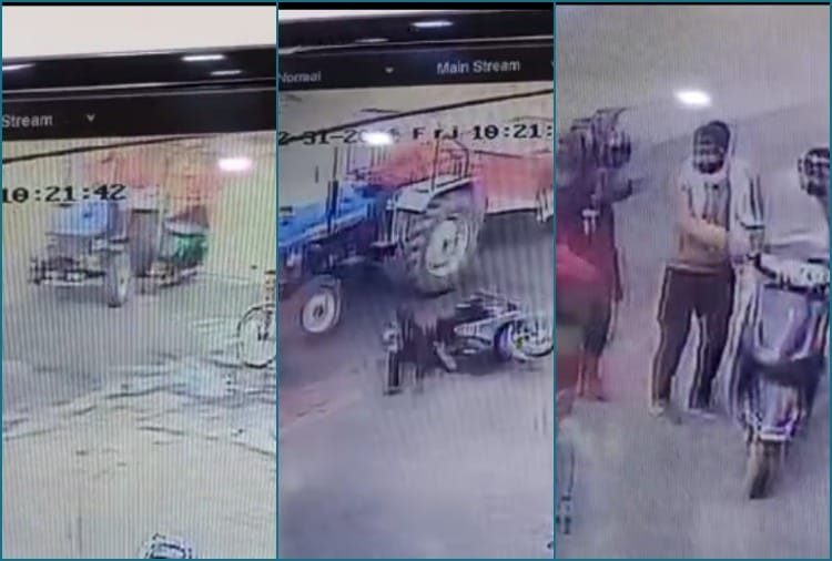 Bike riding girl injured due to tractor collision