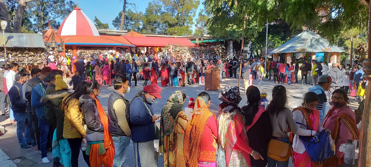 New year in Almora Temple