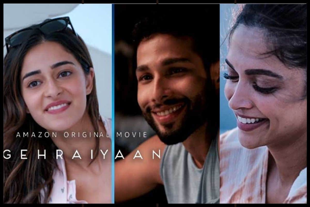 gehraiyaan Movie Release Date And Time On amazon prime video Star Cast deepika padukone ananya panday Siddhant Chaturvedi Dhairya Karwa