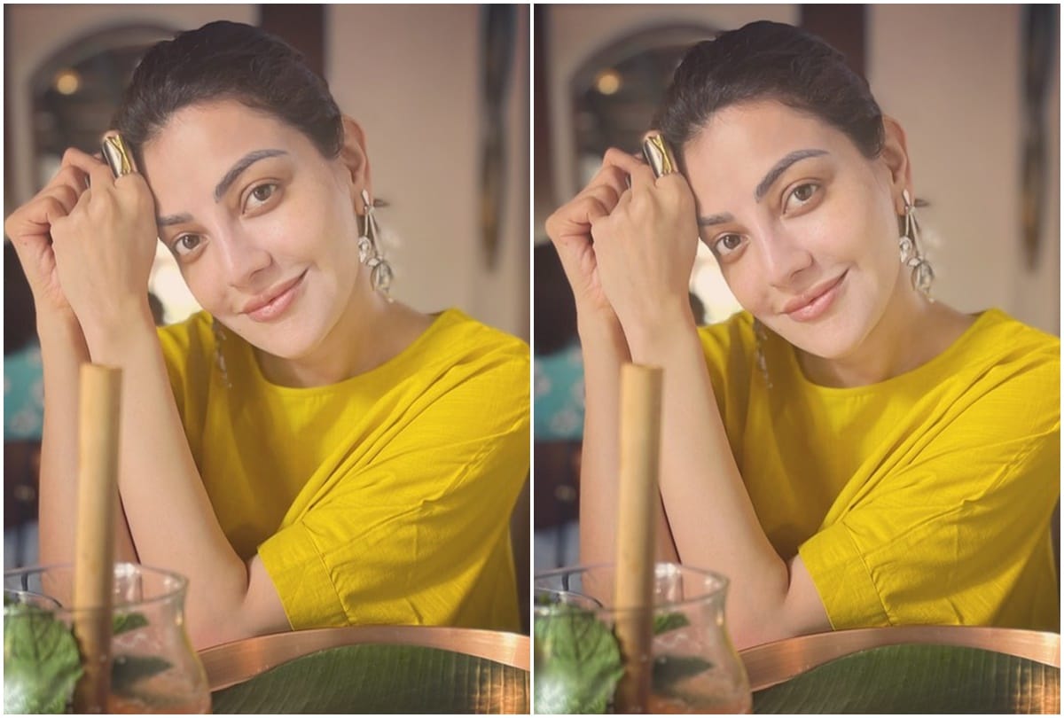 Social media: Kajal Aggarwal shared a picture with husband was seen flaunting baby bump in black dress
