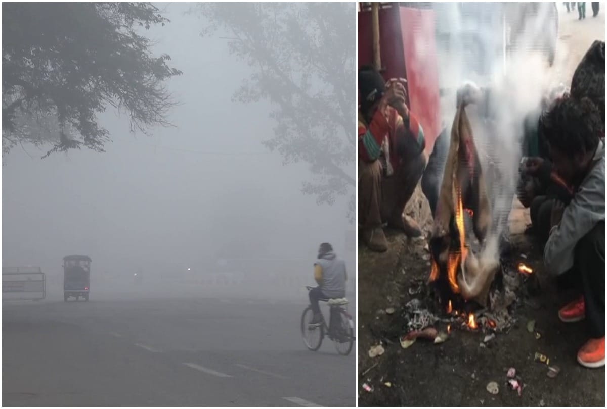 People in the grip of dense fog and cold wave facing severe cold increased trouble in Uttar Pradesh