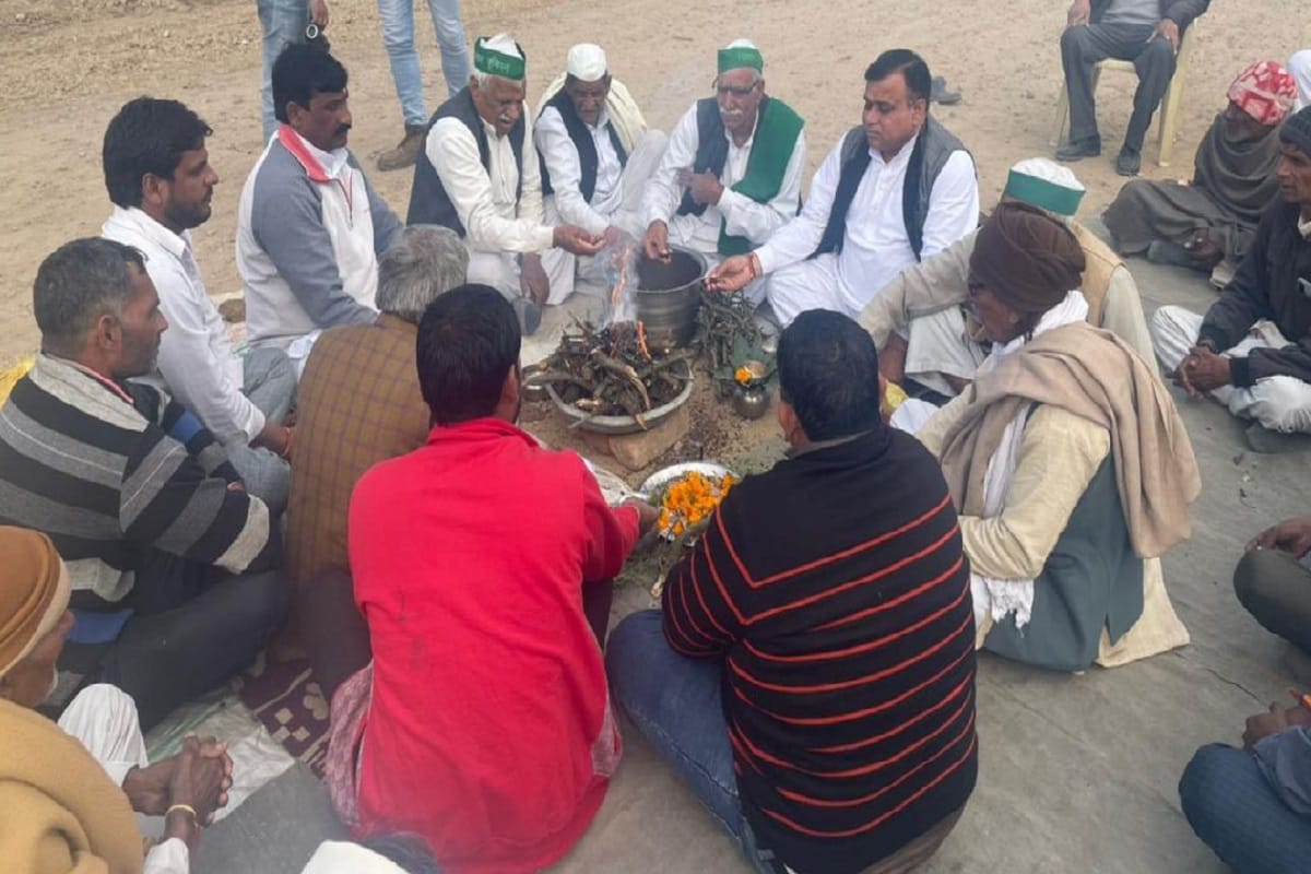 The villagers performed yagya for the purification of the government intelligence in Shamli district
