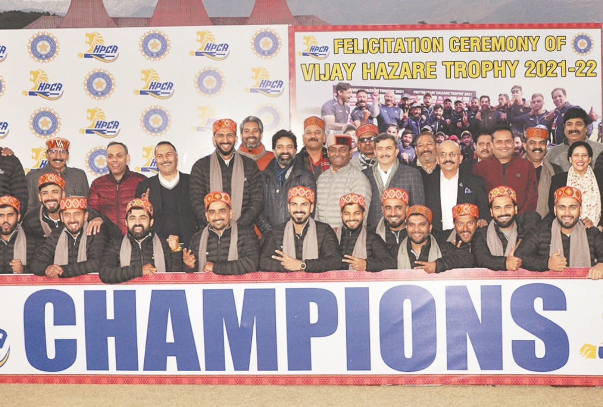 HPCA announce one crore prize money to  himachal cricket team for victory in vijay hazare trophy 2021
