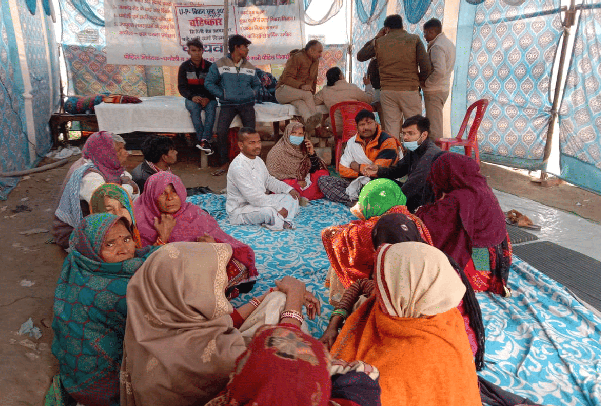 death of woman protesting for the demand for construction of drain in agra