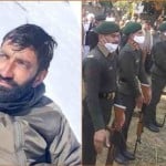 शहीद असवीर का फाइल फोटो, शहीद अवसीर को सलामी देते सेना के जवान।