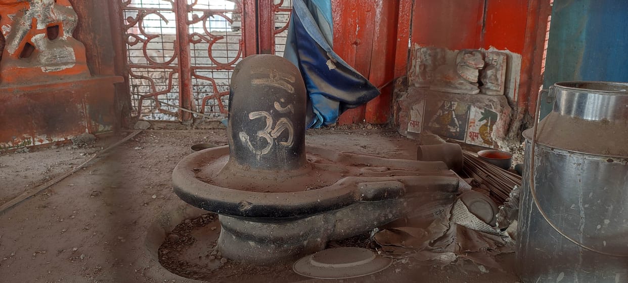 Shiva statue has been established on the basis of pass map