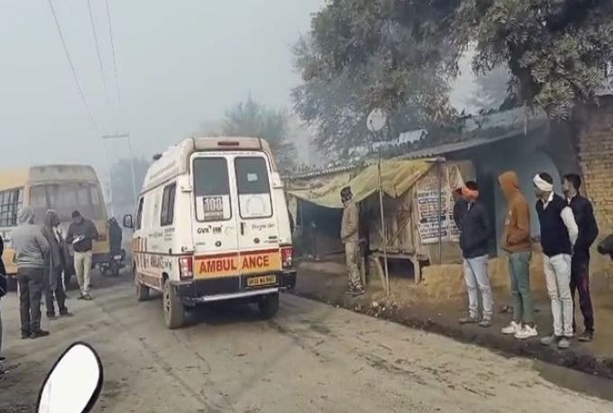 School Bus And Auto Accident In Agra Rural Dauki Many Injured