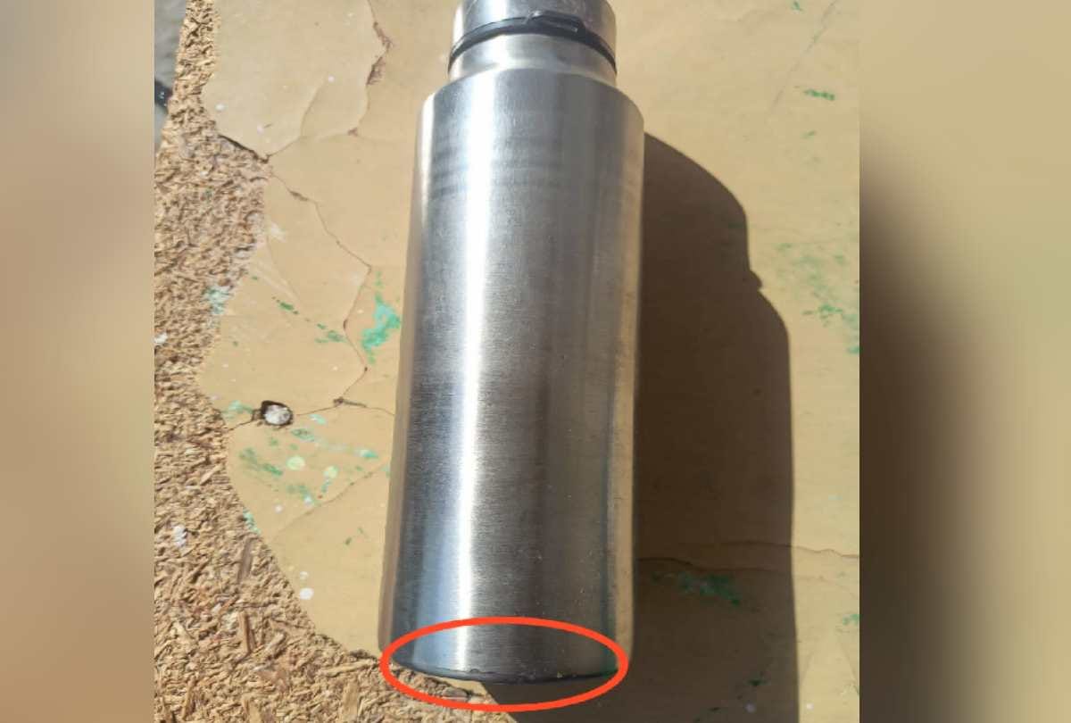 Question on quality: Broken steel bottles distributed to school students
