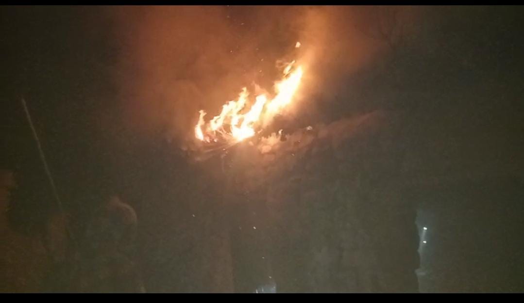 Fire in home