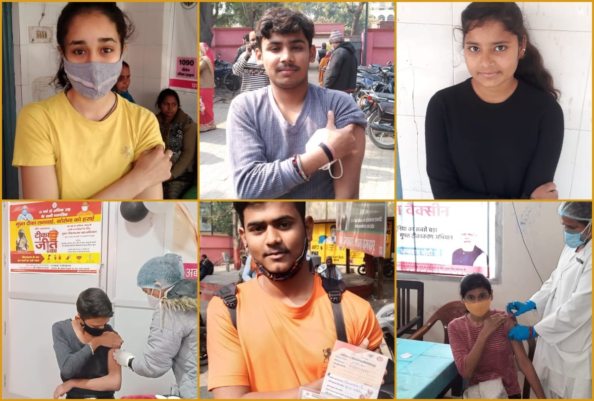 Corona Vaccination for Child age 15 to 18 years varanasi Teenagers enthusiasm high for covid vaccine see photos