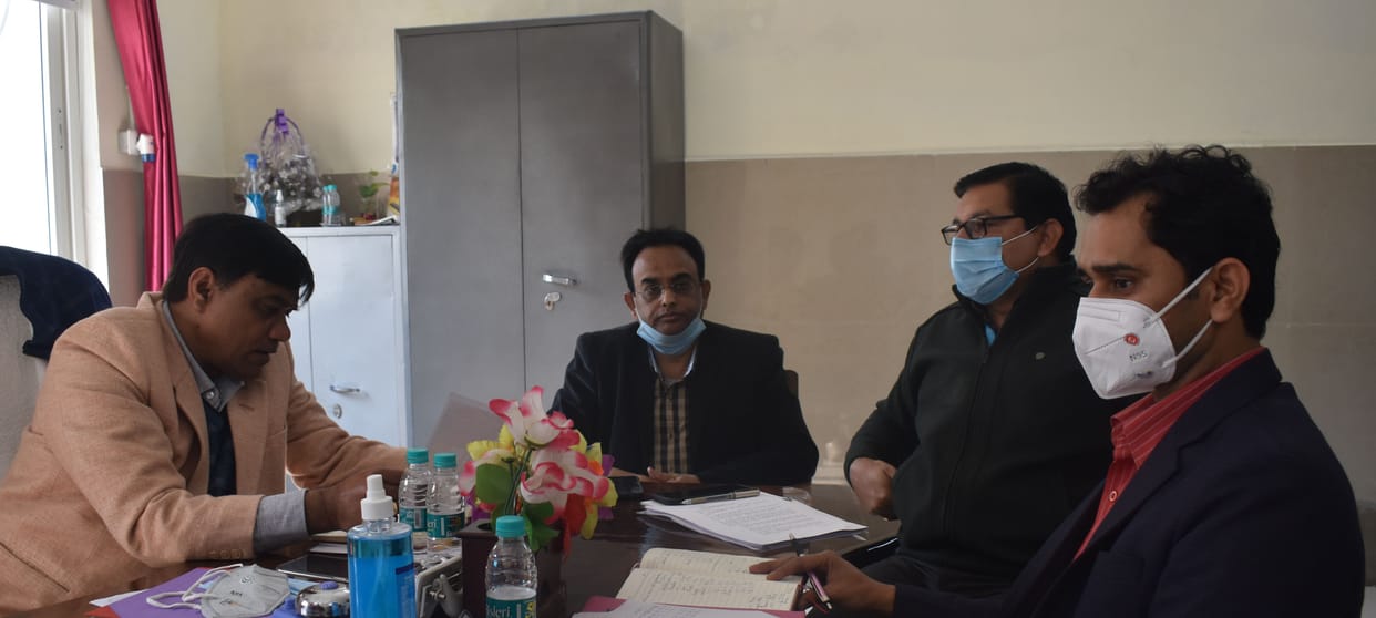 Inspection of 300 Bed hospital