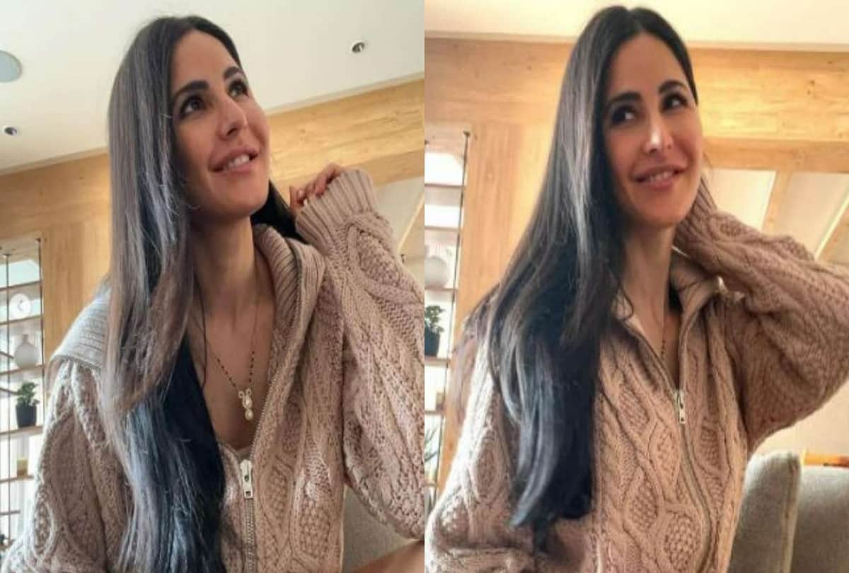 Katrina Kaif shows off her mangalsutra poses in hot pants and zip up jumper in new home