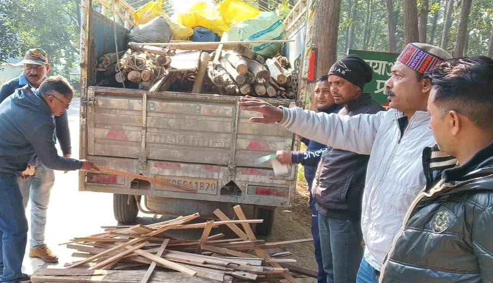 Timber Seazed in Tanakpur