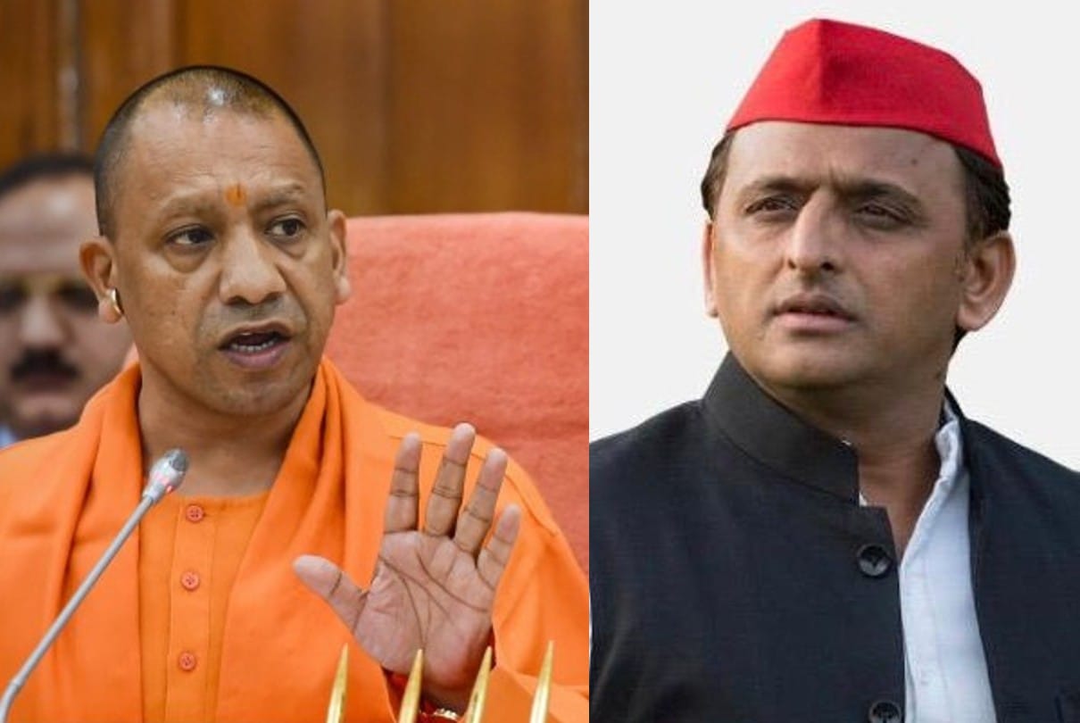 मुख्यमंत्री योगी आदित्यनाथ और सपा अध्यक्ष अखिलेश यादव।