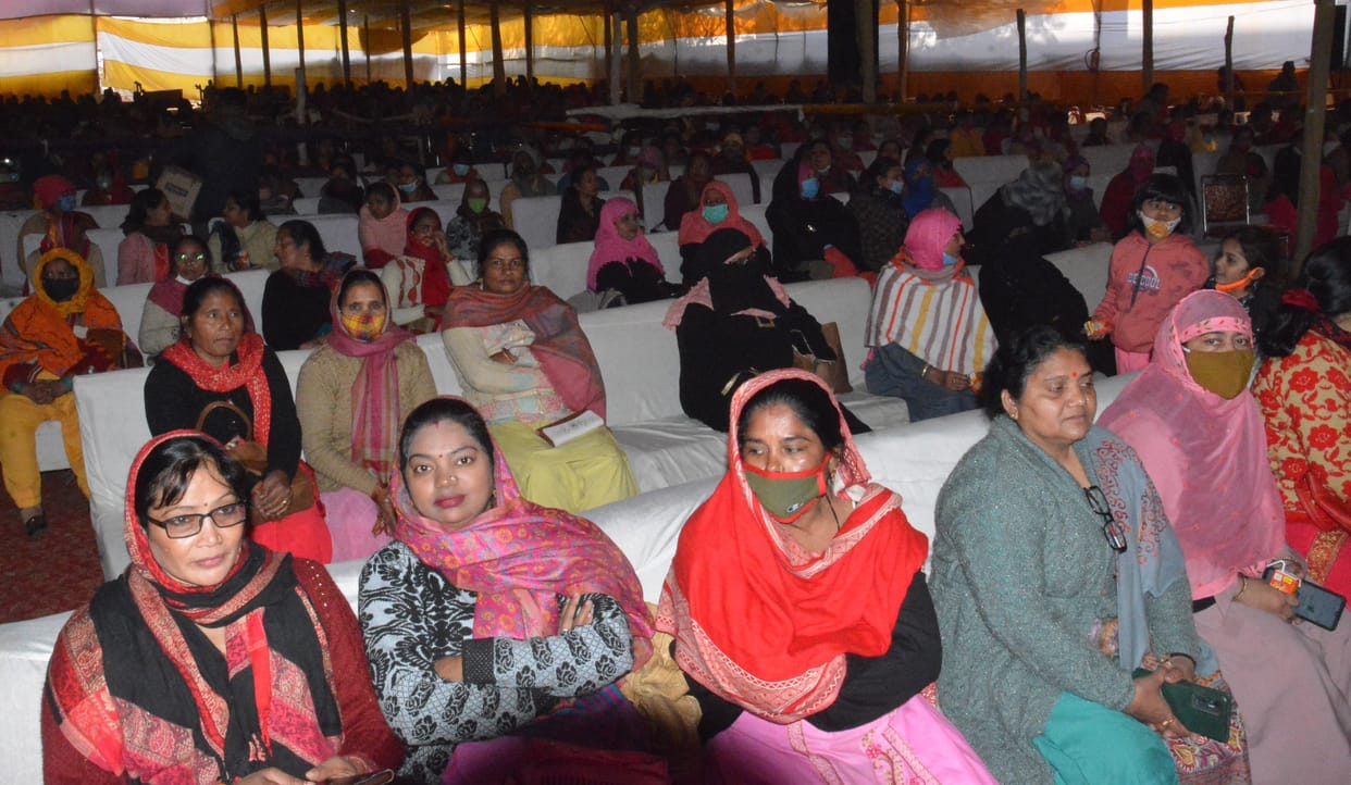 Anganwadi seemed happy with the increase in honorarium