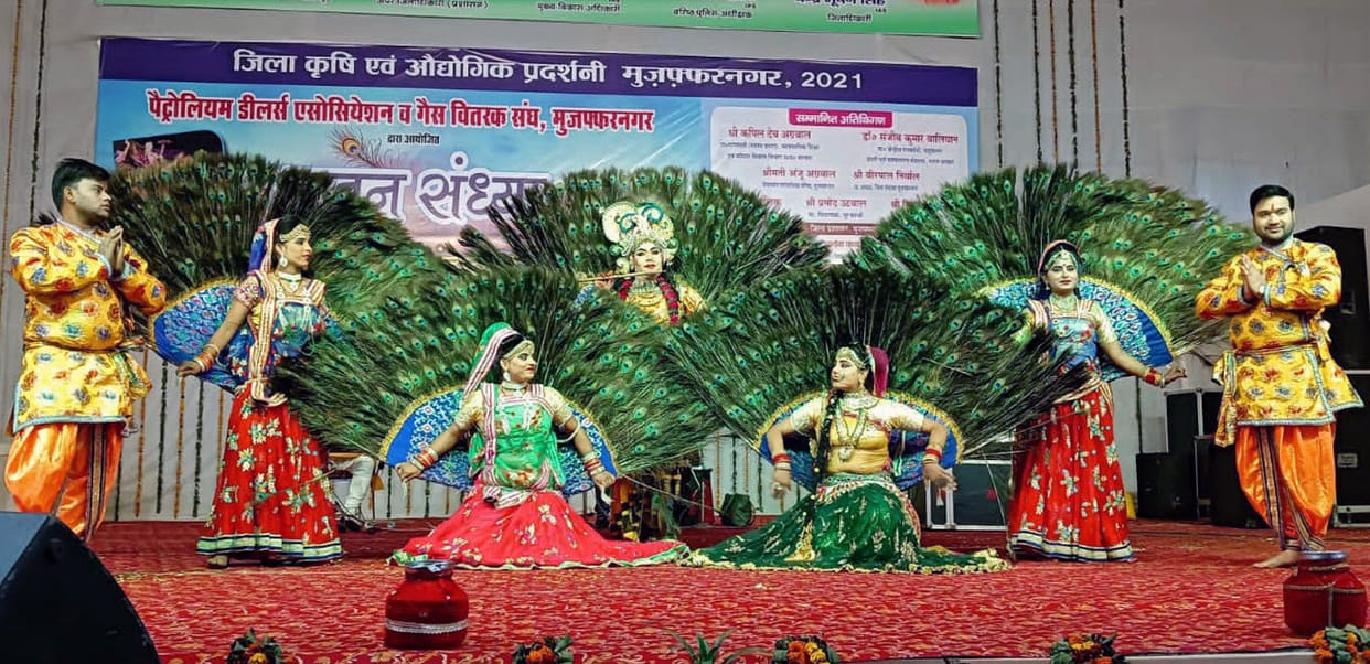 peacock dance, enchanted by the leela of shri krishna