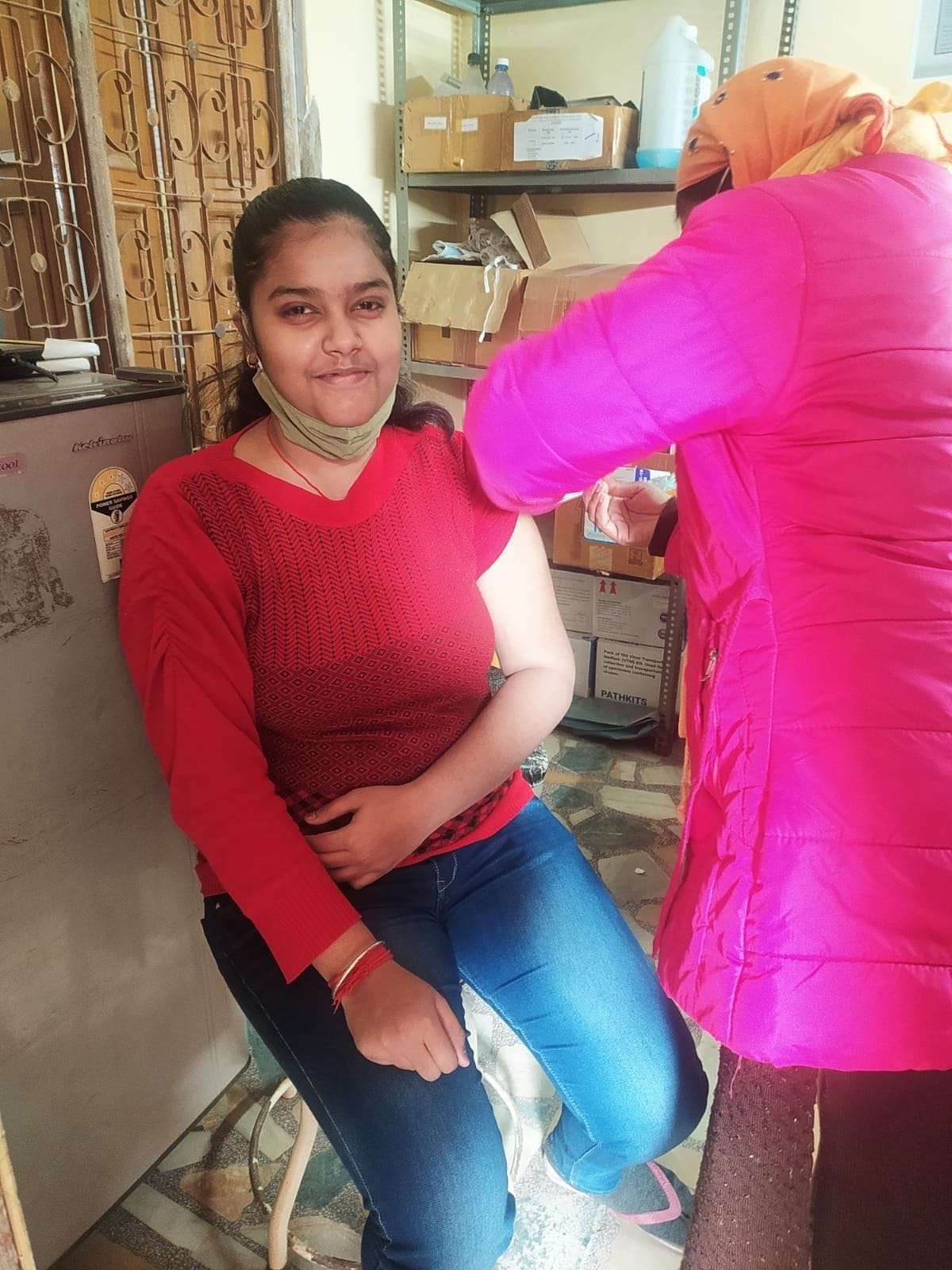On the first day, 3.60 percent of the adolescent girls got the first dose
