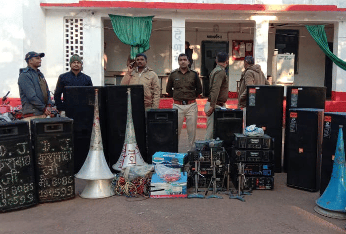 DJ Thief in Chhatarpur: DJ and speaker stoled from temples, system worth 3.50 lakhs recovered