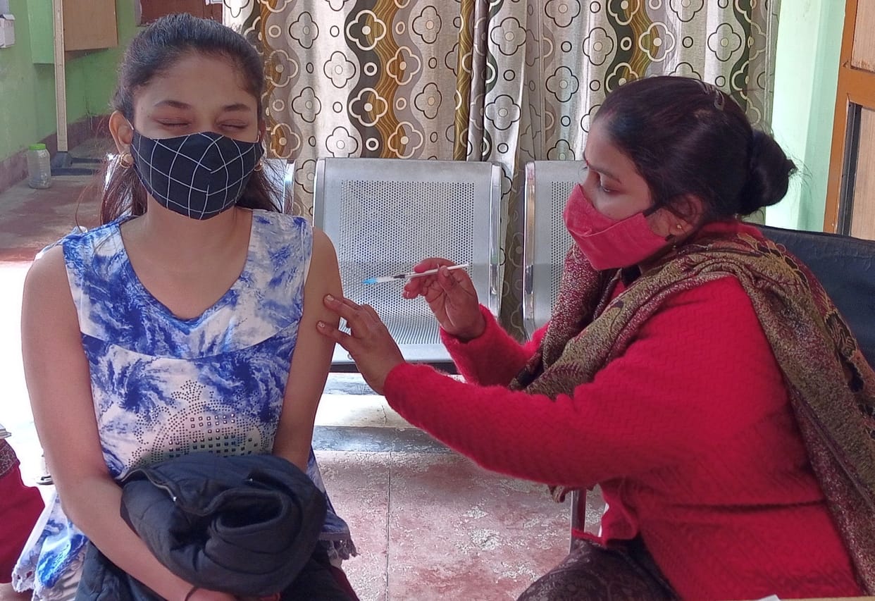 Teenagers got vaccinated with enthusiasm