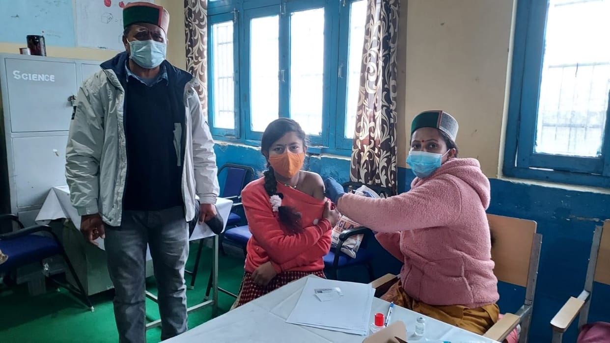 kinnaur 640 student vaccinated