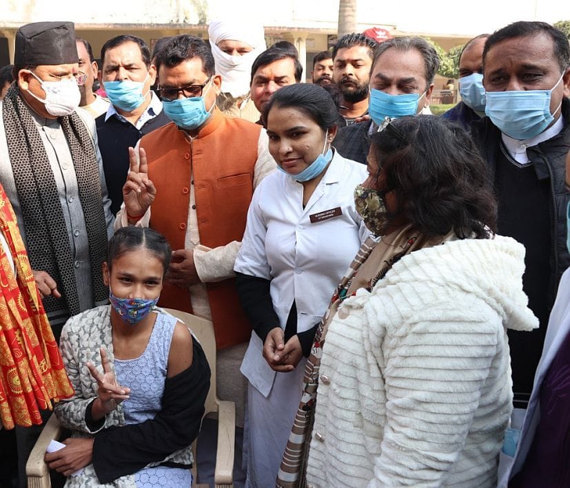 Vaccination started by M.P.