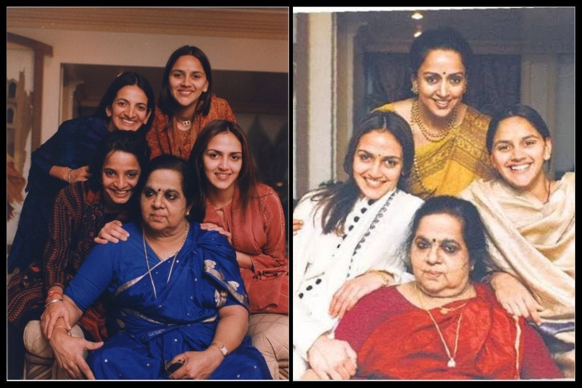 Hema Malini share flashback photos with Dharmendra Deol, Esha and her mother jaya chakraborty
