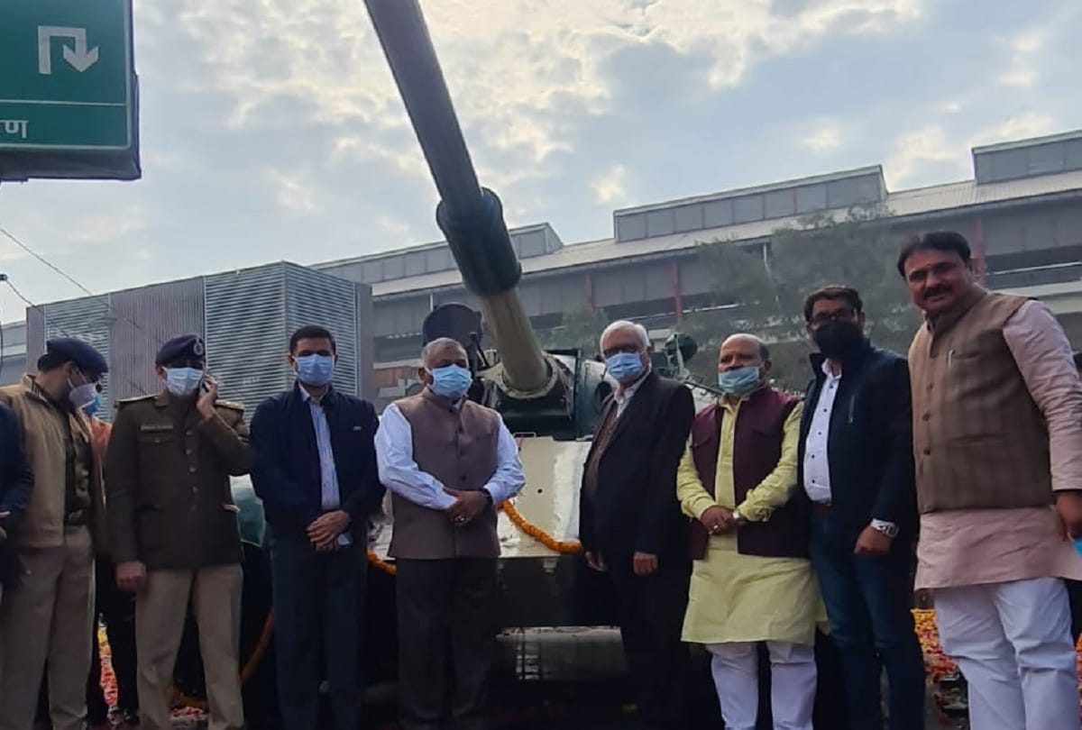 T-55 tank dedicated to Ghaziabad MP VK Singh inaugurated