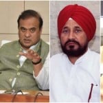 असम सीएम हिमंत बिस्व सरमा, पंजाब सीएम चरणजीत सिंह चन्नी और मध्य प्रदेश के मुख्यमंत्री शिवराज सिंह चौहान।