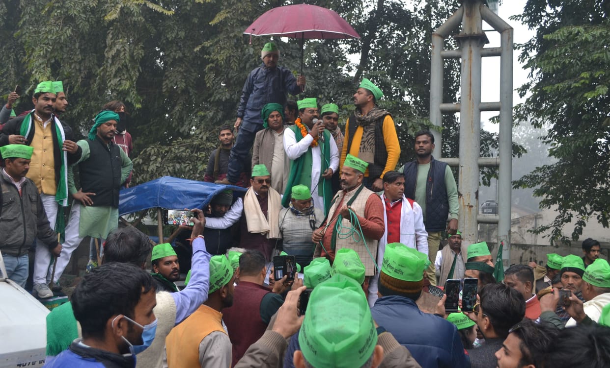 Farmers took out tractor rally for demands
