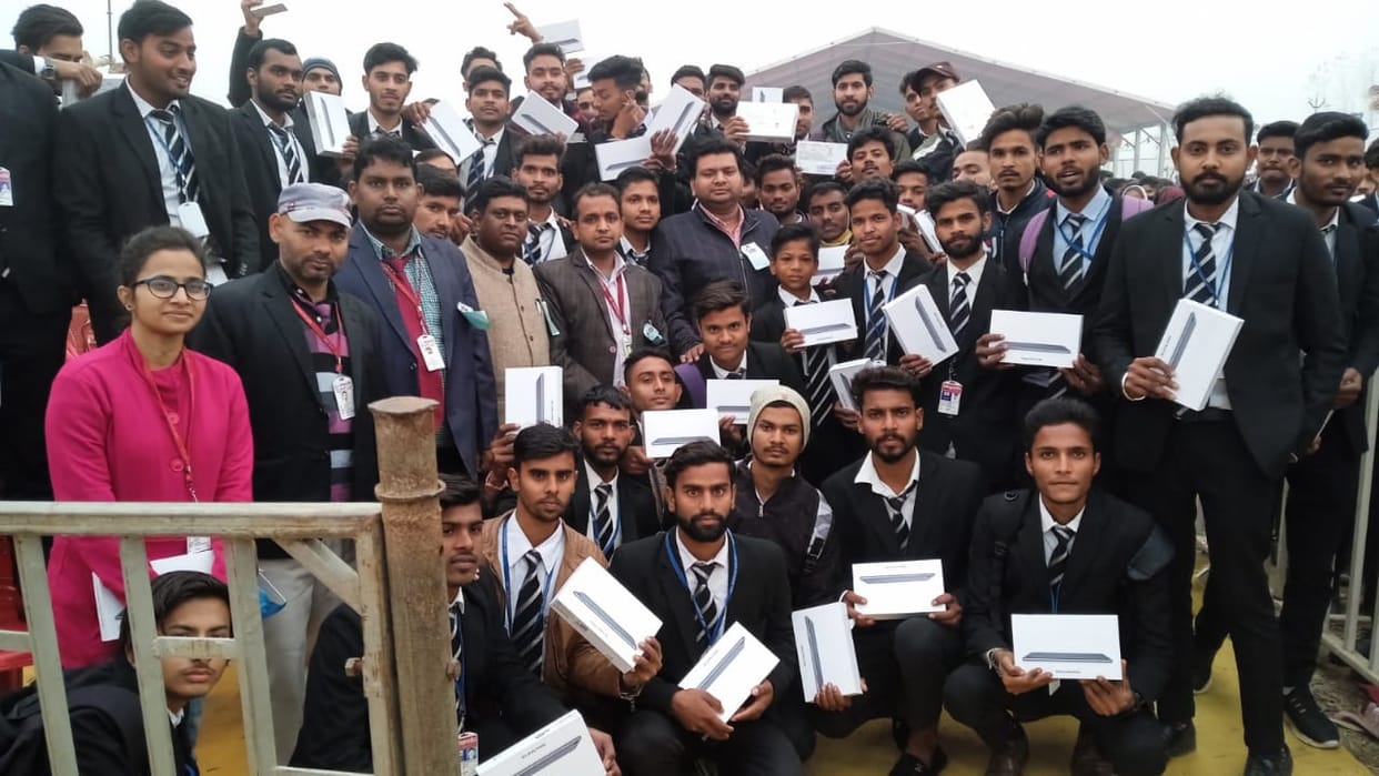 Students happy to get tablet