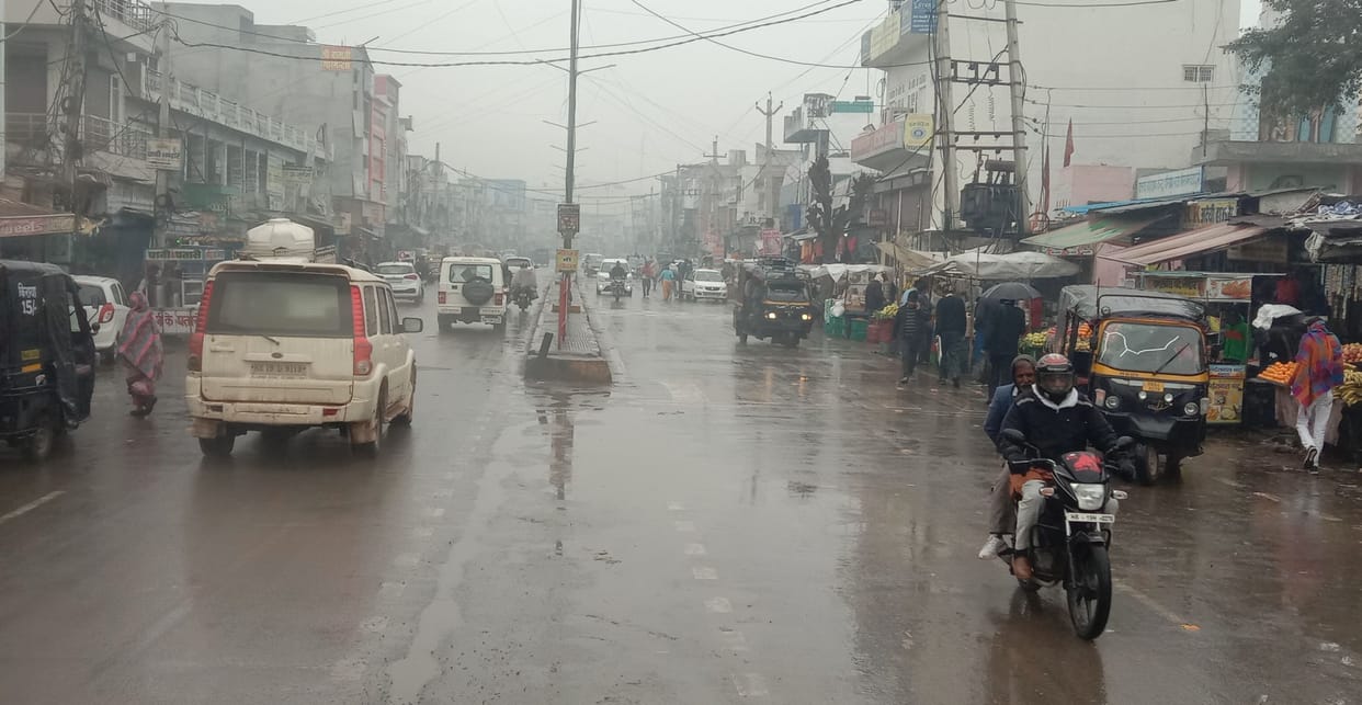 Ten mm of rain fell in the city and eight mm in Badra