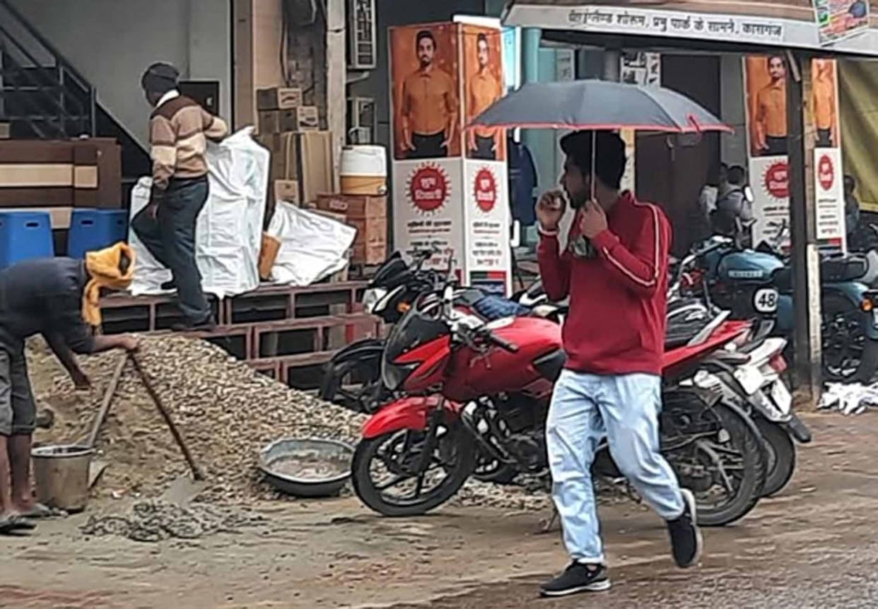 winter rain, temperature down